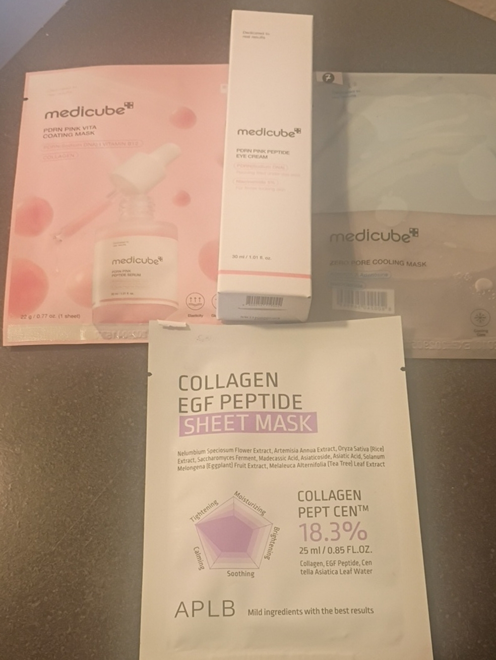 Medicube Pink Peptide Eye Cream & Pdrn Vita Mask Sheet Mask Bundle